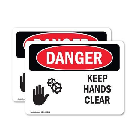 Signmission Safety Culture Sign, 5 in Width, Vinyl Decal, Rectangle OS-2PACK-DS-D-35-L-1391